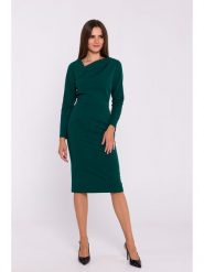 Stylove Sukienka w kolorze ciemnozielonym rozmiar: XL. Zielone sukienki Stylove, na co dzień, xl, bez wzorów, bez kołnierzyka, bez ramiączek, maxi, proste. Za 242.95 zł.