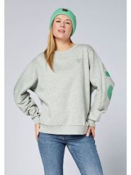 Chiemsee Bluza w kolorze szaro-zielonym rozmiar: L. Szare bluzy Chiemsee, l, bez wzorów, z bawełny, bez ramiączek, bez kaptura. Za 187.96 zł.