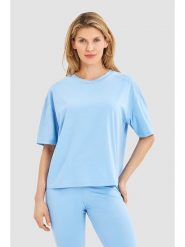 Rösch Koszulka funkcyjna w kolorze błękitnym rozmiar: L. Niebieskie t-shirty sportowe RÖSCH, l, bez wzorów, z materiału, bez ramiączek, outdoorowe. Za 118.56 zł.