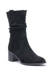 Foreverfolie Botki w kolorze czarnym rozmiar: 37. Czarne botki Foreverfolie, bez wzorów, eleganckie, bez obcasa, bez zapięcia. Za 146.85 zł.