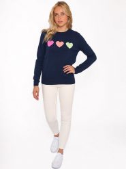 Zwillingsherz Kaszmirowy sweter w kolorze granatowym rozmiar: XL. Niebieskie swetry Zwillingsherz, xl, bez wzorów, z kaszmiru, bez ramiączek. Za 400.65 zł.