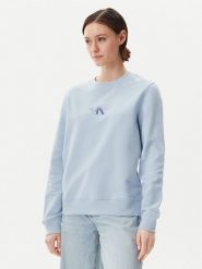 Calvin Klein Jeans Bluza Gradient Monologo J20J225360 Błękitny Regular Fit. Niebieskie bluzy Calvin Klein Jeans, l, bez wzorów, z bawełny, bez kaptura. Za 189.99 zł.
