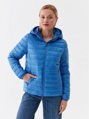 Tommy Hilfiger Kurtka puchowa WW0WW38927 Niebieski Regular Fit. Niebieskie kurtki Tommy Hilfiger, xs, bez wzorów, z puchu, bez kaptura. Za 479.99 zł.