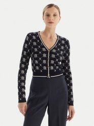 Fracomina Kardigan FR25WT8036K414F8 Granatowy Regular Fit. Niebieskie swetry Fracomina, xs, bez wzorów, z syntetyku, bez ramiączek. Za 599.99 zł.