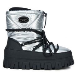 Śniegowce Badura. Szare śniegowce Badura, bez wzorów, bez zapięcia. Za 299.99 zł.
