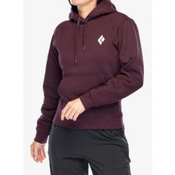 Bluza z kapturem damska Black Diamond Equipment For Alpinists PO Hoody. Czerwone bluzy Black Diamond, s, bez wzorów, sportowe, bez ramiączek, z kapturem. Za 251.99 zł.