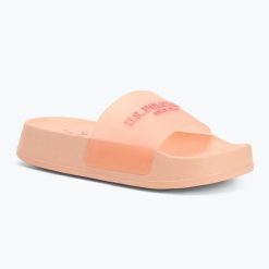 Klapki damskie U.S. Polo Assn. AMAMI009A. Brązowe klapki U.S. Polo Assn., bez wzorów, z syntetyku, sportowe, bez obcasa, bez zapięcia. Za 87.99 zł.