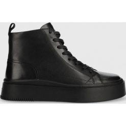 Vagabond sneakersy skórzane Stacy kolor czarny. Czarne buty sportowe lifestyle Vagabond, bez wzorów, sportowe, z okrągłym noskiem, bez zapięcia. W wyprzedaży za 519.99 zł.