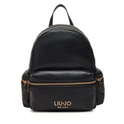 Plecak Liu Jo. Czarne plecaki Liu Jo, bez wzorów, bez dodatków. Za 449.99 zł.