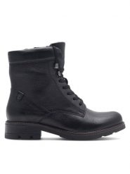 Go Soft Botki WI23-DEMETRA-19 Czarny. Czarne botki GO SOFT, bez wzorów, bez obcasa, na płaskiej podeszwie, bez zapięcia. Za 174.99 zł.