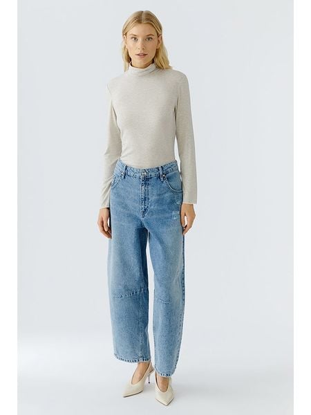 Oui Golf w kolorze beżowym rozmiar: 40. Brązowe swetry Oui, bez wzorów, bez ramiączek. Za 157.35 zł.