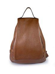 ORE10 Skórzany plecak "Rias" w kolorze brązowym - 23 x 33 x 12 cm rozmiar: onesize. Brązowe plecaki ORE10, bez wzorów, z materiału, bez dodatków. Za 323.50 zł.