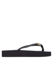 Tommy Hilfiger Japonki Elevated Chic Beach Sandal FW0FW08523 Granatowy. Niebieskie japonki Tommy Hilfiger, bez wzorów, ze skóry. Za 119.99 zł.