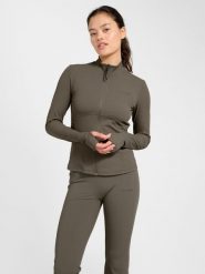 Damska bluza dresowa zapinana na zamek Hummel Prima. Brązowe bluzy Hummel, xl, bez wzorów, z dresówki, bez kaptura, na fitness i siłownię. Za 312.20 zł.