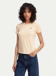 Lacoste T-Shirt TF5289 Pomarańczowy jasny Regular Fit. Brązowe t-shirty Lacoste, bez wzorów, z bawełny, bez kołnierzyka, bez ramiączek. Za 319.99 zł.