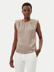 Marciano Guess Bluzka 5GGH39 7079A Beżowy Regular Fit. Brązowe bluzki Marciano Guess, z aplikacjami, z syntetyku, bez kołnierzyka, bez ramiączek. Za 259.99 zł.