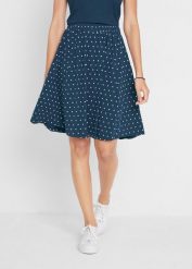 Spódnica shirtowa (2 szt.). Niebieskie spódnice bonprix, bez wzorów. Za 122.99 zł.
