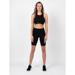 Stanik sportowy damski Sport Bra. Czarne biustonosze sportowe Champion, bez wzorów, z bawełny, na fitness i siłownię. Za 93.00 zł.