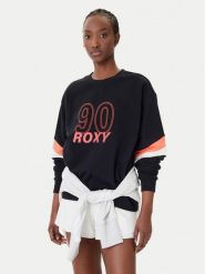 Roxy Bluza Essential Energy ERJFT04994 Czarny Regular Fit. Czarne bluzy Roxy, m, bez wzorów, z bawełny, bez kaptura. Za 299.99 zł.