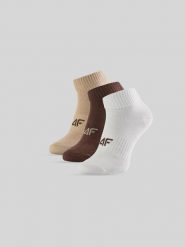 4F Skarpetki krótkie (3-pack) damskie - multikolor 39-42. Skarpetki 4f, bez wzorów. Za 49.99 zł.