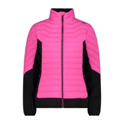 Damska kurtka hybrydowa CMP. Czerwone kurtki CMP, xs, bez wzorów, z softshellu, bez kaptura. Za 578.50 zł.