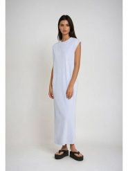 Weekday Sukienka w kolorze błękitnym rozmiar: S. Niebieskie sukienki Weekday, na co dzień, s, bez wzorów, bez kołnierzyka, bez ramiączek, maxi, proste. Za 61.02 zł.