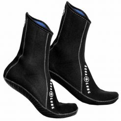 Skarpetki neoprenowe do sportów wodnych ERGO HIGH 3 mm. Czarne skarpetki AQUALUNG, bez wzorów, z materiału. Za 139.30 zł.