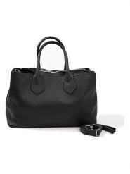 Lia Biassoni Skórzany shopper bag w kolorze czarnym - 42 x 29 x 15 cm rozmiar: onesize. Czarne shopper bag Lia Biassoni, bez wzorów, z materiału, przez ramię, bez dodatków. Za 408.95 zł.