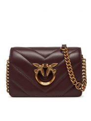 PINKO Torebka Love Click Mini PE 25 PLTT 100067 A136 Fioletowy. Fioletowe kopertówki Pinko, bez wzorów, ze skóry, wizytowe, bez dodatków. Za 1,219.00 zł.