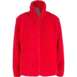 Bluza z polaru baranka bonprix truskawkowy. Czerwone bluzy bez kaptura bonprix, bez wzorów, z polaru. Za 79.99 zł.