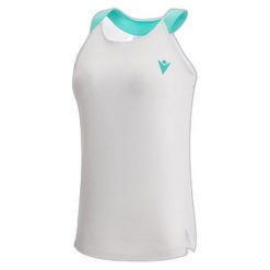 Damski tank top Macron Prime Cc Iciar. Białe topy Macron, bez wzorów, sportowe, bez kołnierzyka, bez ramiączek. Za 241.00 zł.