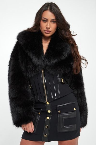 Kurtka damska z futrem ELISABETTA FRANCHI. Kurtki Elisabetta Franchi, bez wzorów, bez kaptura. Za 4,249.00 zł.