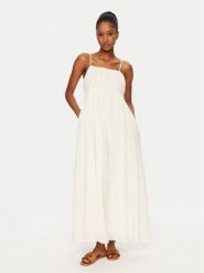 Seafolly Sukienka letnia Beachedit 55416-DR Écru Regular Fit. Sukienki Seafolly, l, bez wzorów, ze lnu, bez kołnierzyka, bez ramiączek. Za 339.99 zł.