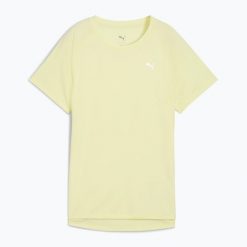 Koszulka do biegania damska PUMA Run Velocity Tee Poly. Żółte t-shirty sportowe Puma, xs, bez wzorów, z materiału, bez ramiączek, do biegania. Za 94.99 zł.
