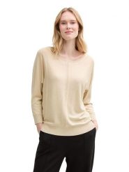 Tom Tailor Sweter w kolorze beżowym rozmiar: S. Brązowe swetry Tom Tailor, s, bez wzorów, z wiskozy, klasyczne, bez ramiączek. Za 88.02 zł.