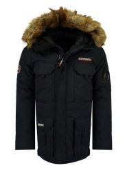 Geographical Norway Parka "Alpes" w kolorze czarnym rozmiar: S. Czarne płaszcze Geographical Norway, s, bez wzorów, bez kaptura. Za 163.26 zł.