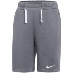 Spodenki krótkie dla dzieci Nike Park 26 Fleece. Szare szorty Nike, bez wzorów, z bawełny. Za 121.99 zł.