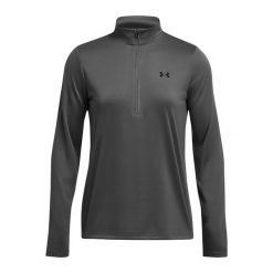 Bluza damska Under Armour Tech 1/2 Zip Solid. Szare bluzy Under Armour, m, bez wzorów, bez kaptura, na fitness i siłownię. Za 129.99 zł.