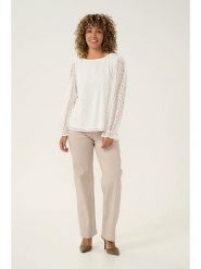 Cream Bluzka "Valerie" w kolorze białym rozmiar: 44. Białe bluzki Cream, bez wzorów, z koronki, bez kołnierzyka, bez ramiączek. Za 83.42 zł.