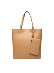 Nine West Torebka CEO-Elarx-LDA8545 Brązowy. Brązowe shopper bag Nine West, bez wzorów, z materiału, bez dodatków. Za 199.99 zł.