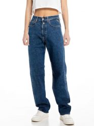Replay Dżinsy - Straight fit - w kolorze niebieskim rozmiar: W29/L32. Niebieskie jeansy Replay, l, z aplikacjami, ze skóry, klasyczne, z podwyższonym stanem. Za 339.95 zł.