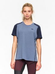 KARI TRAA Koszulka turystyczna "Sanne" w kolorze niebieskim rozmiar: S. Niebieskie t-shirty sportowe Kari Traa, s, bez wzorów, z materiału, bez ramiączek, outdoorowe. Za 79.03 zł.