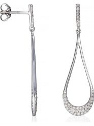 Maison héritage PARIS Złote kolczyki-wkrętki "Gouttes d'amour précieuses" z diamentami rozmiar: onesize. Szare kolczyki maison héritage PARIS, z diamentem, złote. Za 2,174.99 zł.