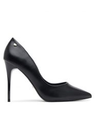 DeeZee Szpilki AB2-4503 Czarny. Czarne szpilki DeeZee, bez wzorów, ze skóry, bez obcasa, na szpilce, bez zapięcia. Za 139.99 zł.
