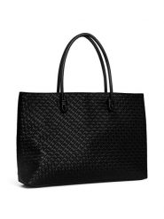 Pieces Shopper bag "Annika" w kolorze czarnym - 45 x 30 x 9 cm rozmiar: onesize. Czarne shopper bag Pieces, bez wzorów, z materiału, na ramię, bez dodatków. Za 129.95 zł.
