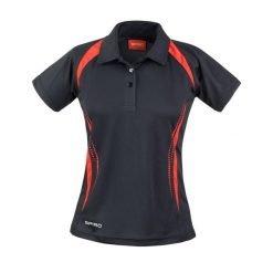 Damska Koszulka Polo Team Spirit. Czarne t-shirty sportowe SPIRO, bez wzorów, bez ramiączek. Za 82.99 zł.