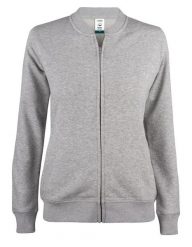 Clique Premium OC Kardigan damski z bawełny organicznej – grey melange. Szare swetry CLIQUE, l, bez wzorów, z bawełny, eleganckie, bez ramiączek. Za 268.49 zł.