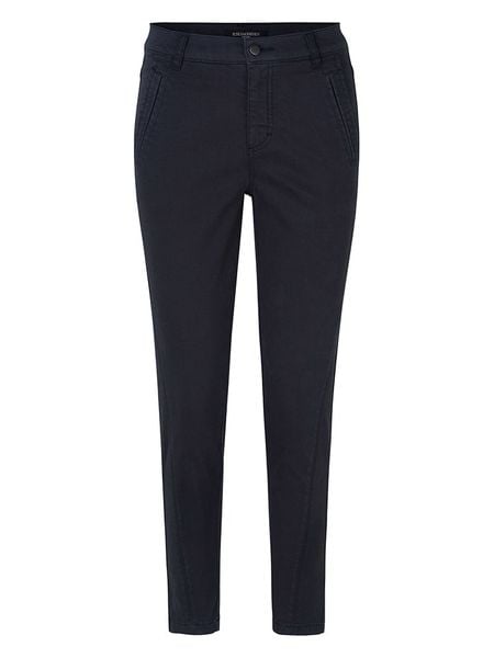 Ilse Jacobsen Spodnie w kolorze granatowym rozmiar: W30. Niebieskie spodnie materiałowe Ilse Jacobsen, bez wzorów, z materiału. Za 136.13 zł.