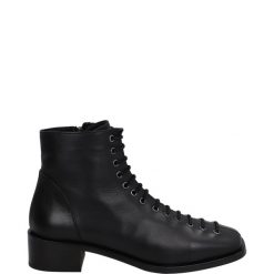 CZARNE BOTKI 002151 NAP BLACK. Czarne botki Venezia, bez wzorów, ze skóry, bez obcasa, bez zapięcia. Za 219.00 zł.
