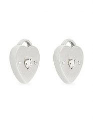 Guess Kolczyki JUBE05 058JW Srebrny. Szare kolczyki Guess, metalowe. Za 99.99 zł.
